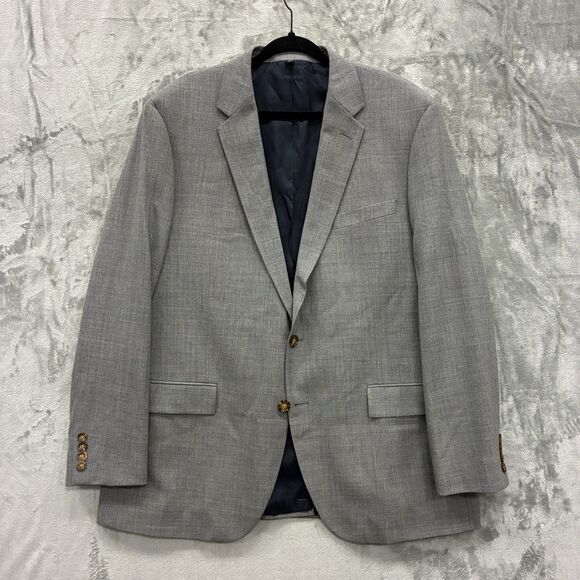 J Crew 46R Thompson 100% Wool Blazer Jacket Sport Suit Coat Gray Academic NEW - Picture 1 of 9